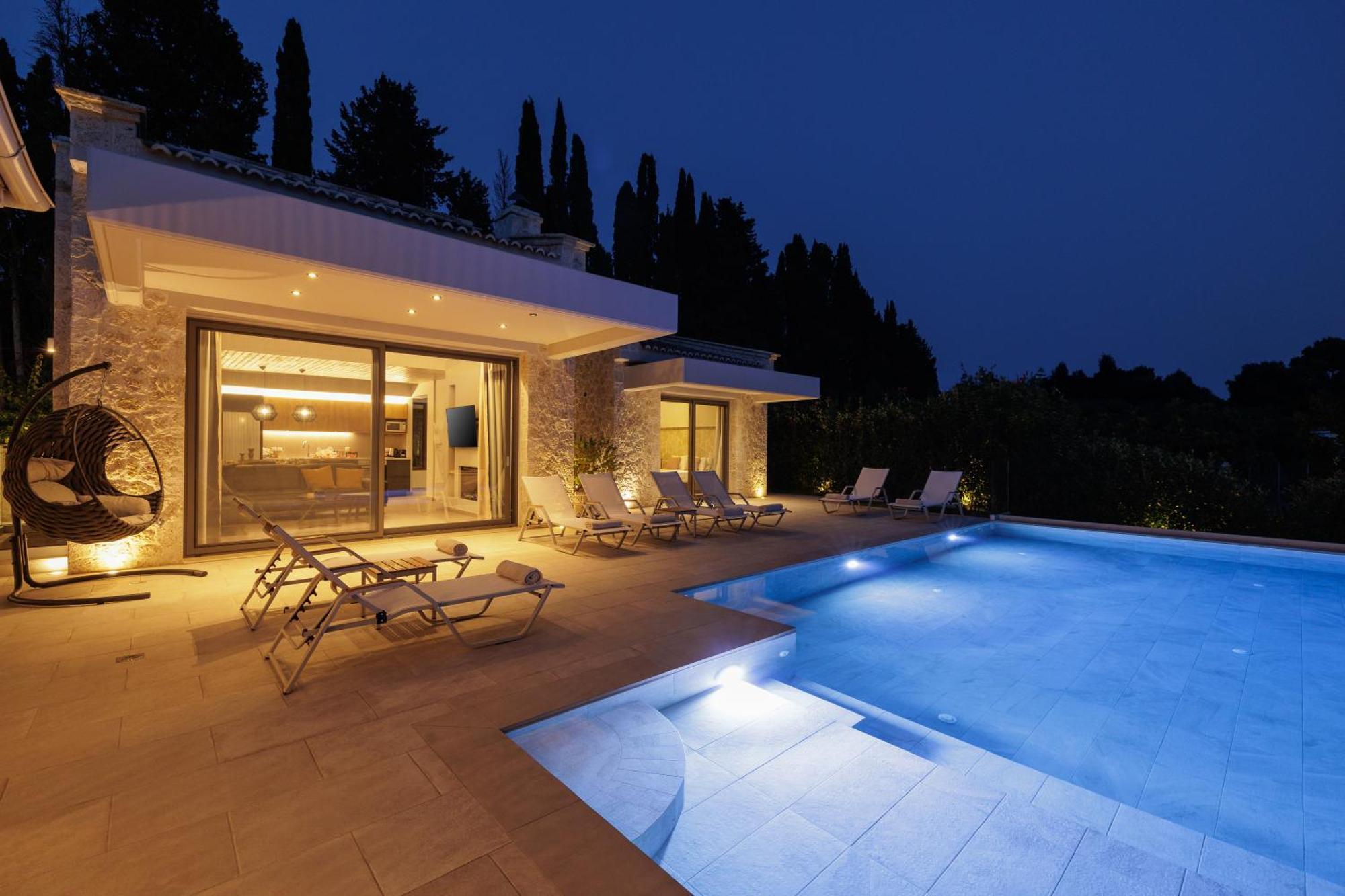 My Mediterranean Corfu Luxury Villa With Private Swimming Pool คอนโตกาลิ ภายนอก รูปภาพ