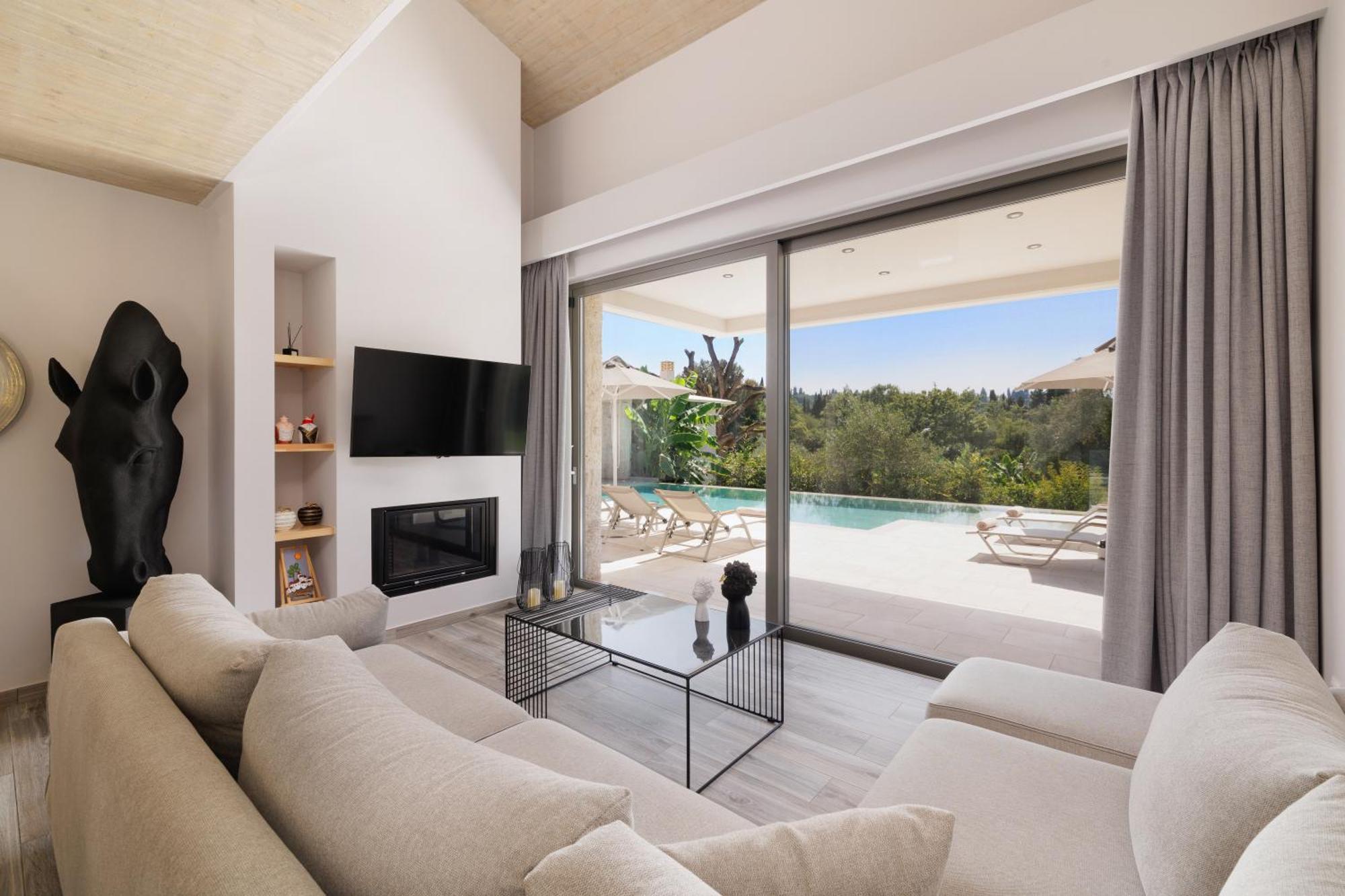 My Mediterranean Corfu Luxury Villa With Private Swimming Pool คอนโตกาลิ ภายนอก รูปภาพ